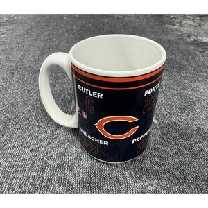 Vintage NFL Chicago Bears Coffee Cup Mug Jay Cutler Brian Urlacher Forte Peppers